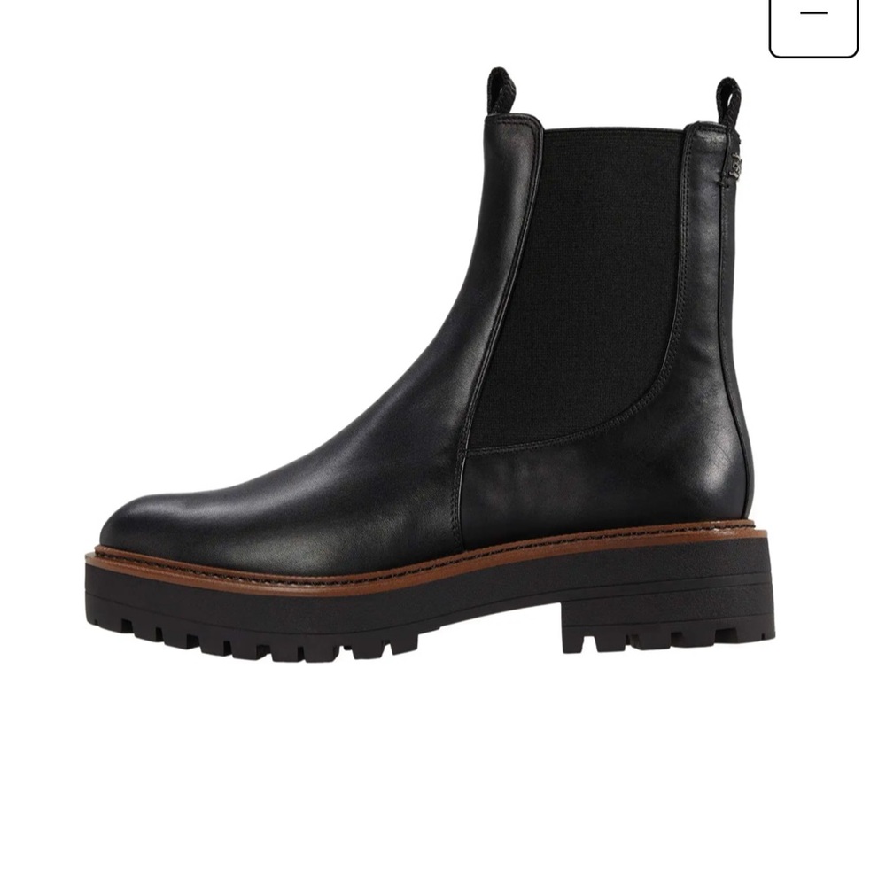 Sam Edelman Laguna Black Leather Chelsea Boots - Picture 3 of 6